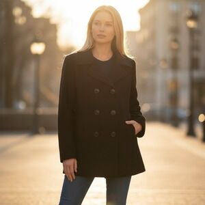 Brand- "Me‎ Jane" Pea Coat- Very Stylish- Ladies SZ Large